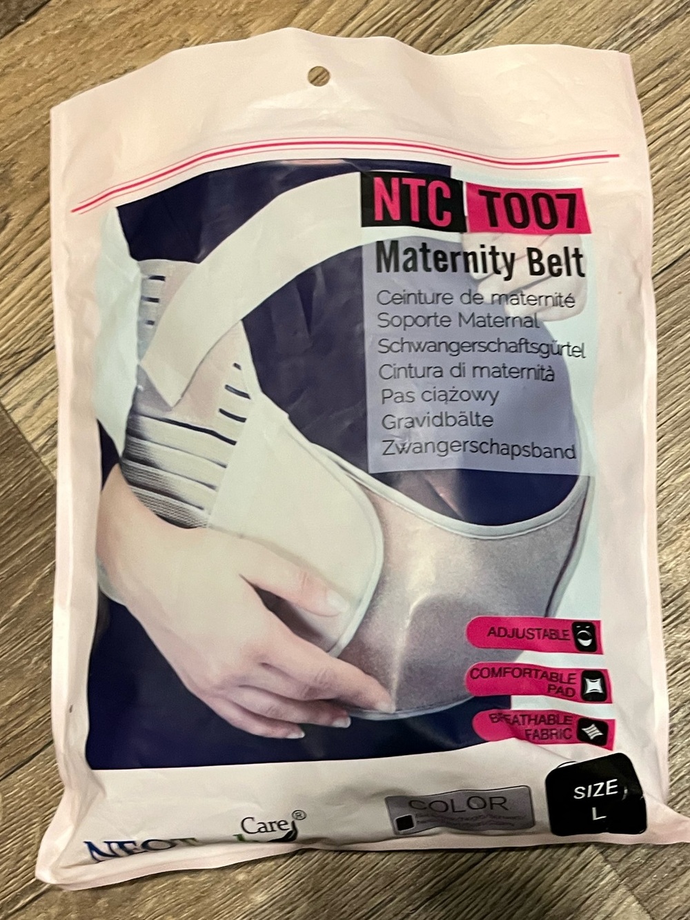 Maternity Support Belt - Adjustable Comfort (Black)